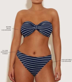 Hunza G Bikini Sets|Bandeau-Coverage Jean Bikini -