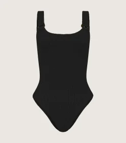Hunza G Scoop Neck-Domino Swim -