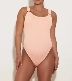 Hunza G Scoop Neck-Domino Swim -