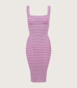 Hunza G Dresses- X Helena Christensen Stripe Tank Dress -
