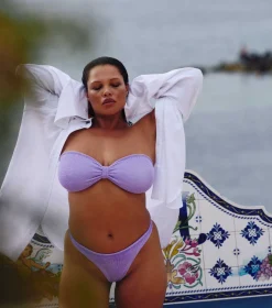 Hunza G Bikini Sets|Bandeau-Jean Bikini -