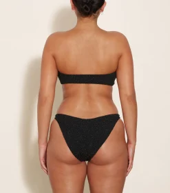 Hunza G Bikini Sets|Bandeau-Jean Lurex Bikini -
