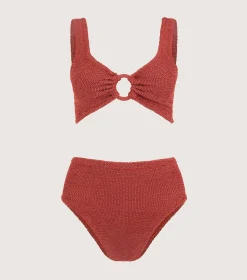 Hunza G Bikini Sets|Bralette-Nadine Bikini With Tonal Hoops -