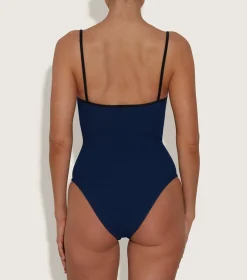 Hunza G Scoop Neck-Pamela Swim Contrast -