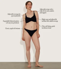 Hunza G Bikini Sets-Post Mastectomy Bikini -