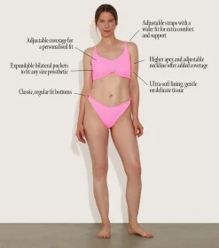 Hunza G Bikini Sets-Post Mastectomy Bikini -